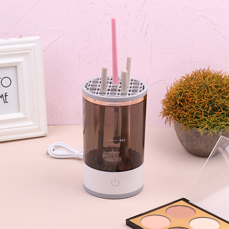 GlamClean Luxe: USB Electric Makeup Brush Cleaner