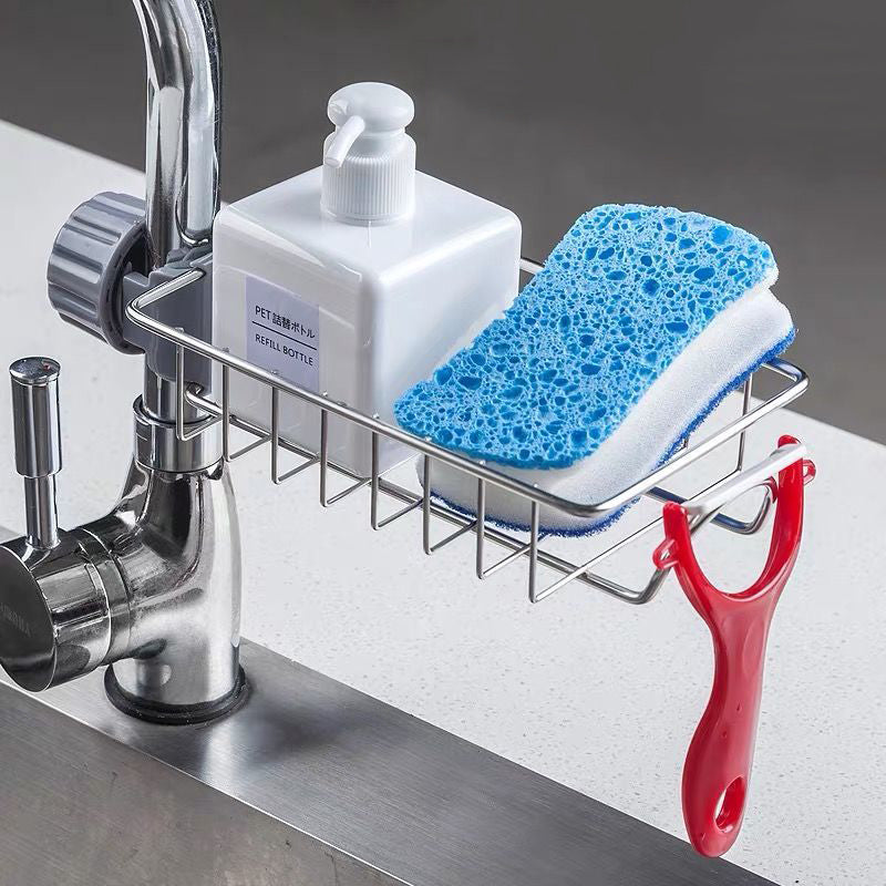 FlexiStore: Adjustable Kitchen & Bathroom Sink Organizer