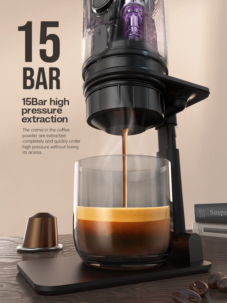 JavaJoy Portable Coffee Machine - Car & Home Espresso Maker