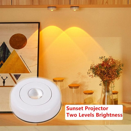 Sunset Glow: Touch-Controlled Ambient Lamp for Bedroom and Kitchen Decor