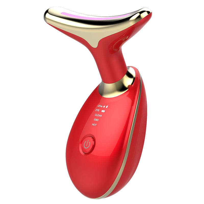 EMS Thermal Neck & Face Tightening Massager with LED Photon Therapy for Women