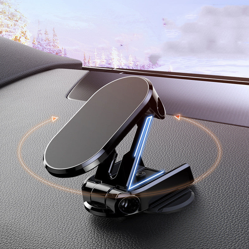 Universal Magnetic Car Phone Mount - Foldable, Rotatable, and Secure