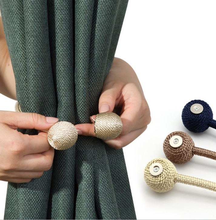 SnapStrap Magnetic Curtain Ties come with 3 pieces