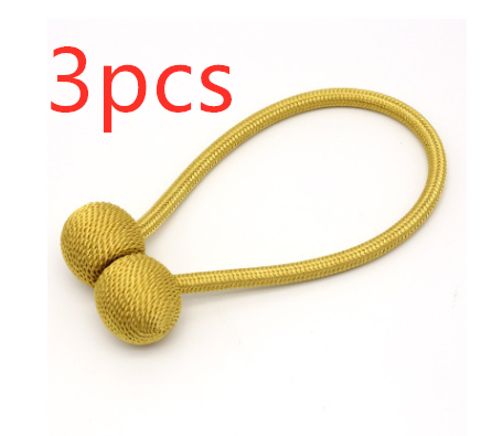 SnapStrap Magnetic Curtain Ties come with 3 pieces