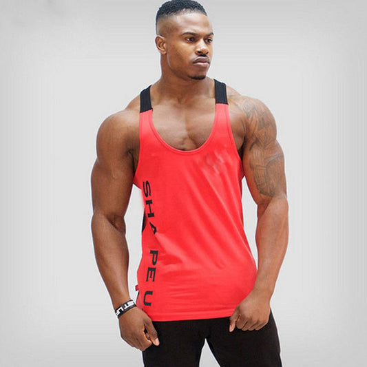 Sports T-shirt Men Gym Fitness Tops Tee Shirt String