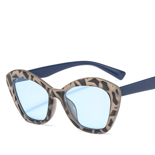 Fashionable Polygon Sunglasses with Jelly Frames