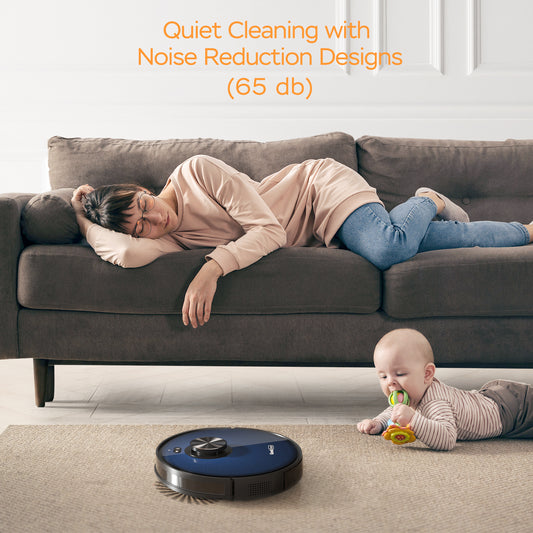 Smart Robot Vacuum with LDS Navigation and Wi-Fi Connectivity