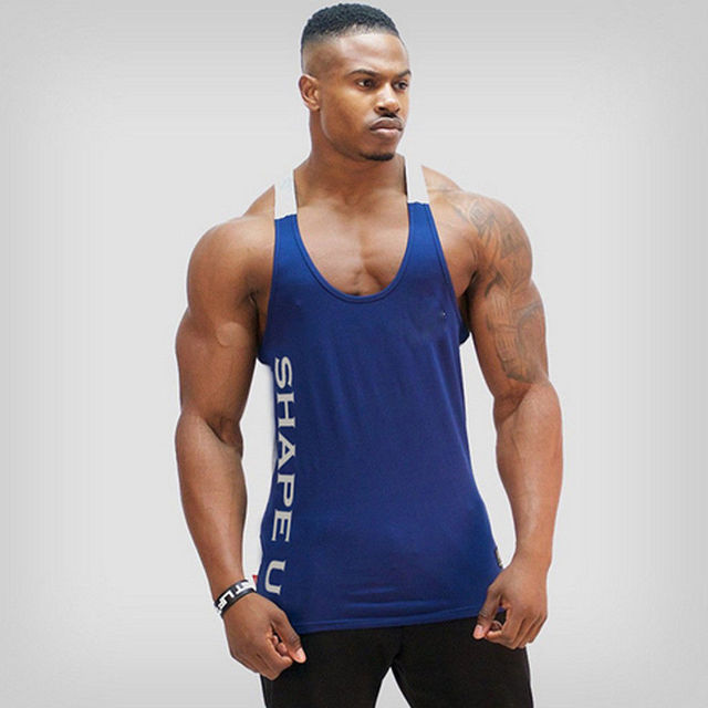 Sports T-shirt Men Gym Fitness Tops Tee Shirt String