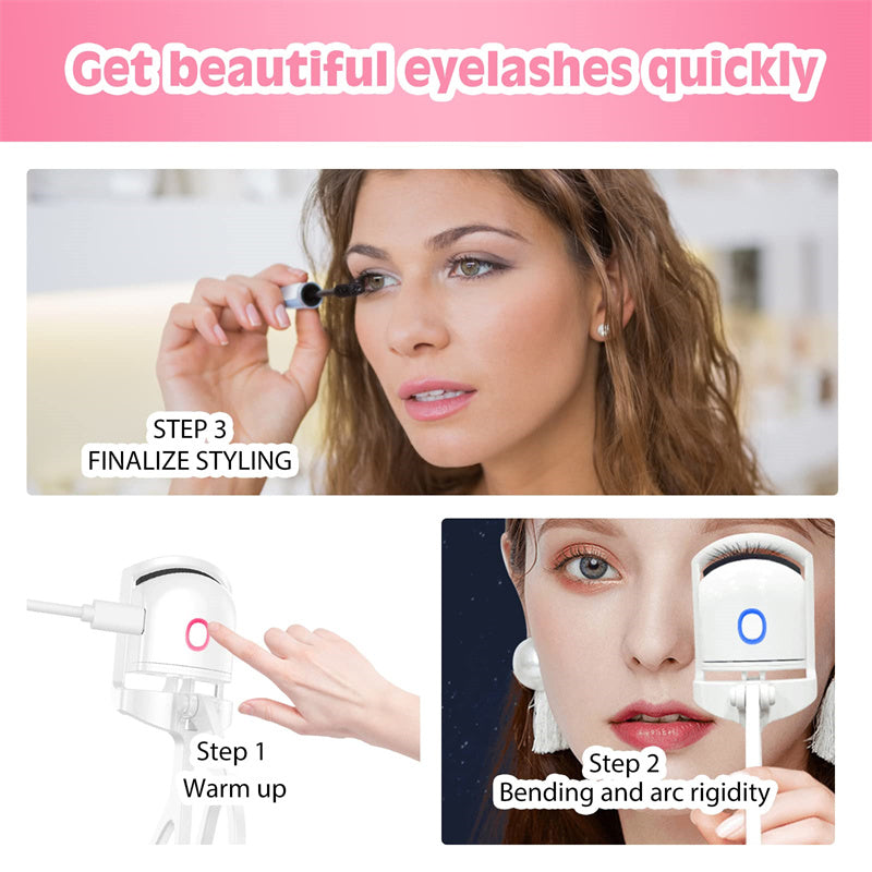 Electric Heated Eyelash Curler with Temperature Control