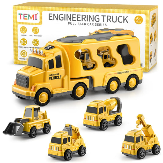 Diecast Carrier Truck Toy Set for Kids