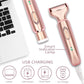 SkinSmooth Electric Hair Remover - For Face, Bikini, and Pubic Areas