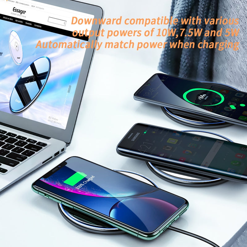 SwiftCharge 15W Wireless Charger for iPhone and Android