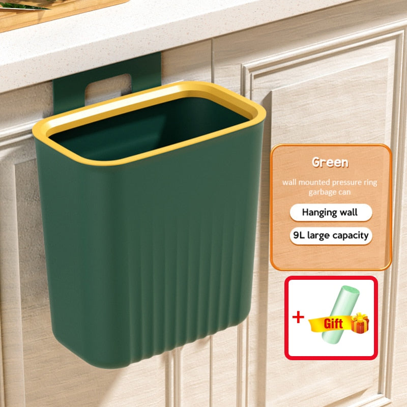 Wall Mounted Smart Trash Can for Kitchen and Bathroom