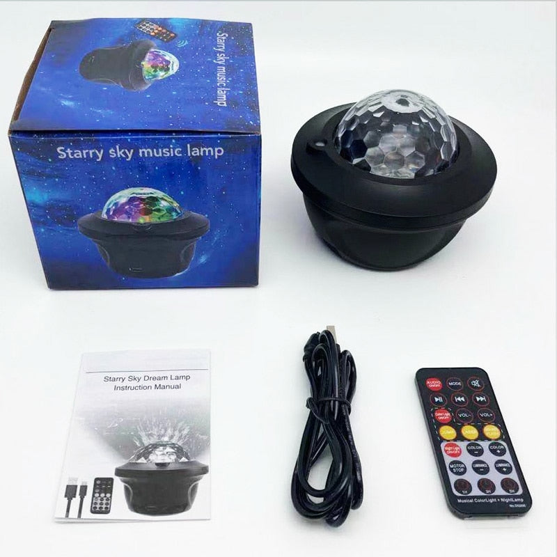 LED Galaxy Projector with Wireless Speaker for Relaxation and Entertainment