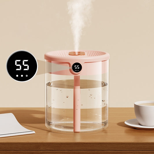 Dual-Nozzle Humidifier with LCD Display and Aroma Diffuser