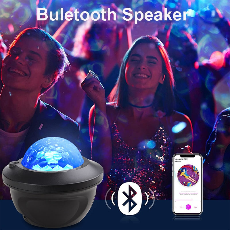 LED Galaxy Projector with Wireless Speaker for Relaxation and Entertainment