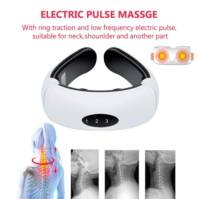 RelaxMate Electric Neck and Shoulder Massager with Pulse Therapy