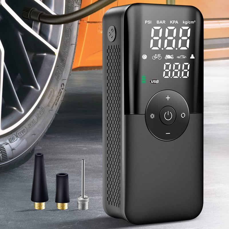 AirBoost™ Rechargeable Tire Inflator - Portable Cordless Pump for Car, Bicycle, and Balls