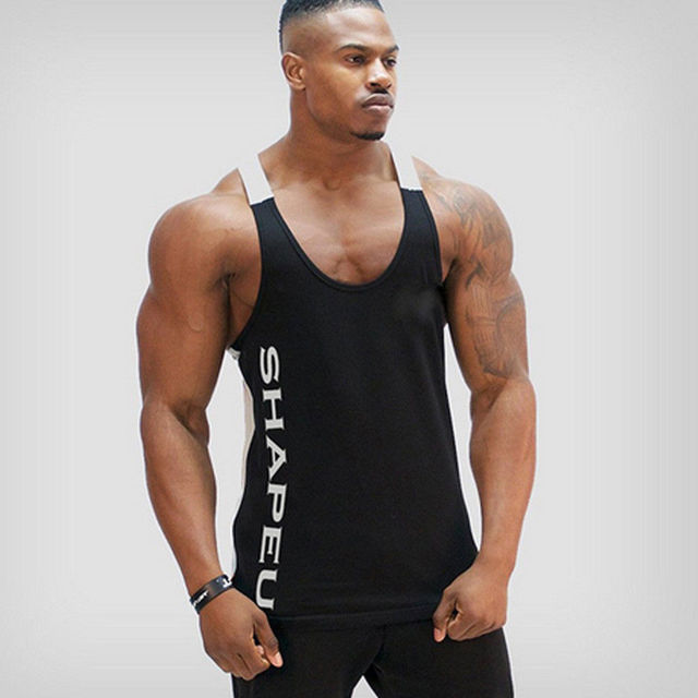 Sports T-shirt Men Gym Fitness Tops Tee Shirt String